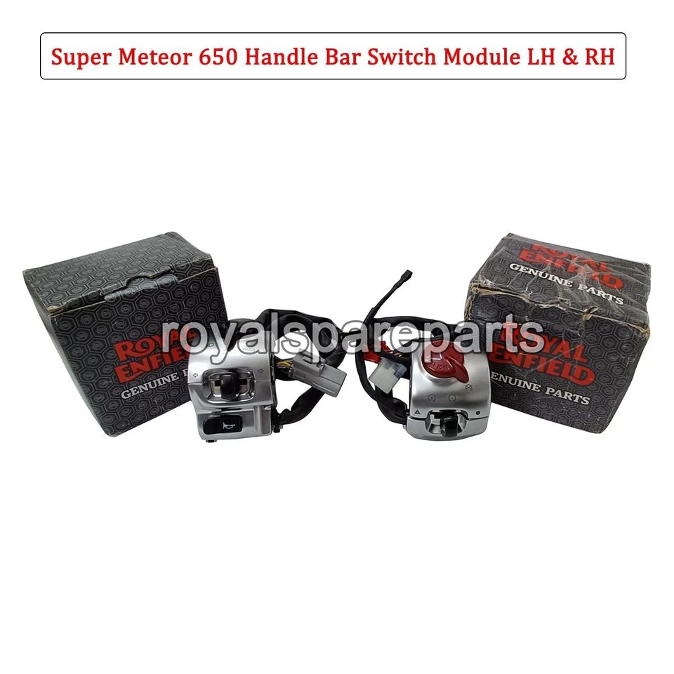 Genuine Royal Enfield Super Meteor 650 LH & RH Handlebar Switch Module Foto 1 de 4