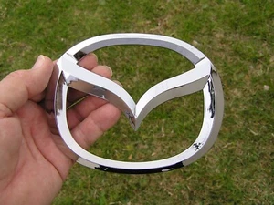 MAZDA 125mm Car Badge EMBLEM - Flat Mounting - Picture 1 of 2