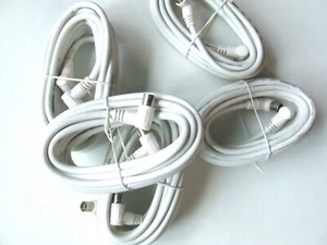 CAVO D'ANTENNA PROLUNGA MASCHIO FEMMINA 90° 5 METRI CONNETTORI 75 OHM KIT 5 PZ. - Picture 1 of 1