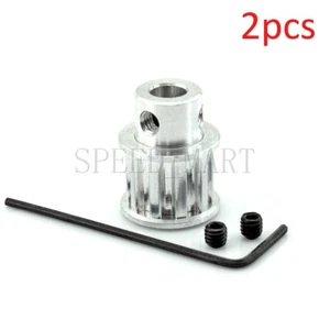 2x XL Type XL12T Aluminum Timing Belt Pulley 12 Tooth 8mm Bore for Stepper Motor - Picture 1 of 6