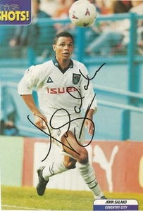 COVENTRY: JOHN SALAKO SIGNED A4 (12x8) MAGAZINE PICTURE+COA - Picture 1 of 1