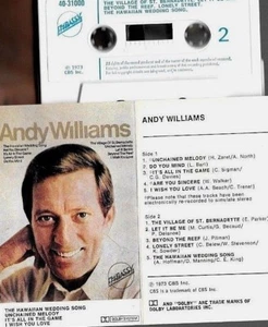 cassette tape ANDY WILLIAMS 1973 self titled embassy tape - Picture 1 of 1
