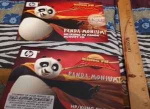 (2) HP Dreamworks Kung Fu Panda Panda-Monium Activity CD LOT - Picture 1 of 4