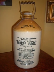 SHARPE BROTHERS Antique Jug ORIGINAL LARGEST HYGIENIC BREWERS ~ White Lightning - Picture 1 of 3