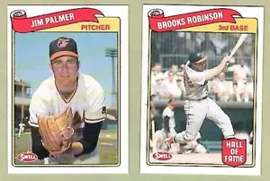 Brooks Robinson & Jim Palmer Orioles ~ 1989 Swell Baseball Größen ~ KOSTENLOSER VERSAND - Bild 1 von 1