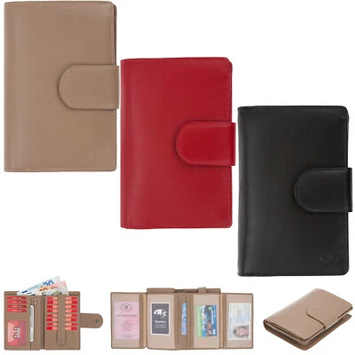 OLD RIVER Geldbörse Damen Börse Colori XL Leder Geldbeutel Börse Lederbörse groß 025