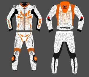Nuevo Traje de Carreras de Cuero para Motocicleta Pythons Damas + Guante a Juego + Botas - Imagen 1 de 3