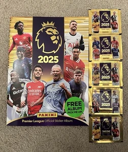 Panini 2025 Premier League Empty Sticker Album & 5 Packs 24/25 24-25 - Picture 1 of 1