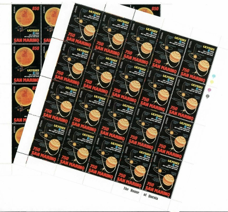 Mini hoja S32820 San Marino 1994 MNH Europa Cept Space 2V Foto 1 de 1