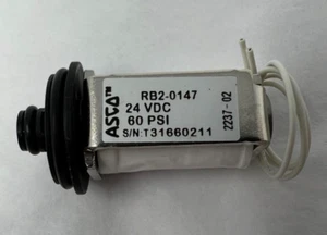 NEW ASCO Solenoid Valve, RB2-0147, 60 PSI, 24 VDC, Fast Free Shipping! - Picture 1 of 6