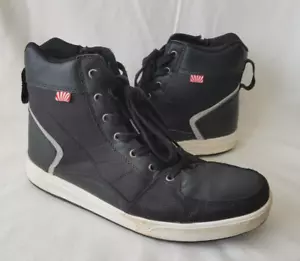 NORU Mens Black High Top Sneakers Sz 9 - Picture 1 of 8