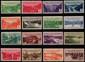 Canal Zone Stamps Scott #120 - #135 Mint F-VF Complete 25th Anniversary Set Nice - Picture 1 of 1