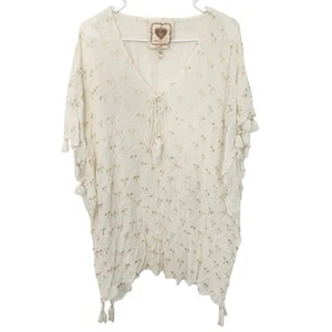 Traje de baño Z&L Anthropologie encubrimiento M/L palmeras playa vacaciones ropa de resort - Imagen 1 de 9