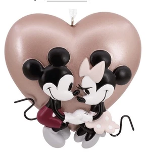 Personalized Hallmark Disney MICKEY & MINNIE LOVE Christmas Ornament Tree Decor - Picture 1 of 5