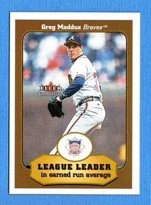 2001 Fleer Tradition #403 Greg Maddux LL Atlanta Braves - Picture 1 of 1