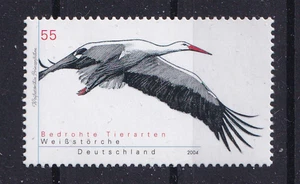 Allemagne Rfa Michel 2393 Faune Protection Oiseaux Weißstorch Cigognes Animaux - Picture 1 of 1