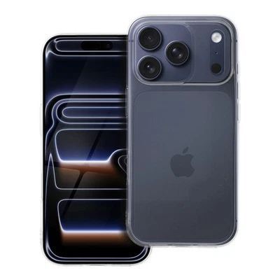 CLEAR COVER CASE 3mm SILICONE per APPLE IPHONE 17 PRO MAX CUSTODIA TRASPARENTE - Immagine 1 di 4