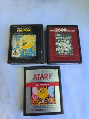 Atari Classic Game Cartridges  Pacman - (3) - Image 1 of 4