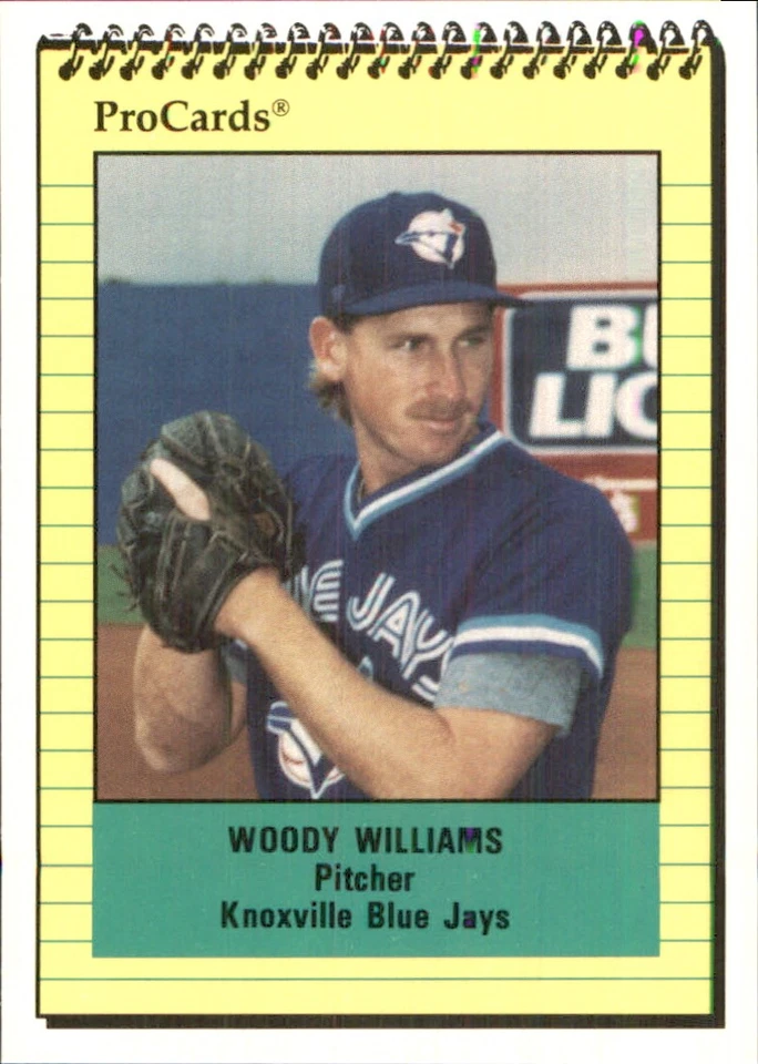 Woody Williams 1991 ProCards #1768 RC Knoxville Blue Jays *AutographDen* - Image 1 of 2