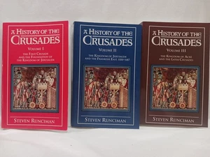 A History of the Crusades Steven Runciman (3 Vol. Set) TPB Medieval History VGC  - Imagen 1 de 24