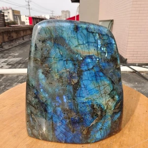 3.48LB Natural Labradorite moonstone Quartz Crystal Freeform Mineral Specimen - Picture 1 of 17