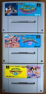 Super Famicom Game Software Set of 3 Mickey's Magical Adventure 1 2 3 USED Japan - Picture 1 of 2