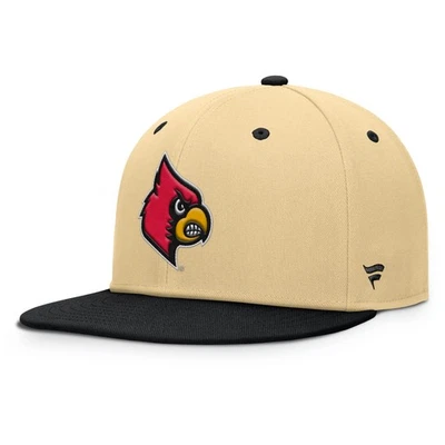 Sombrero ajustado de equilibrio para hombre Fanatics caqui/negro Louisville Cardinals Foto 1 de 4