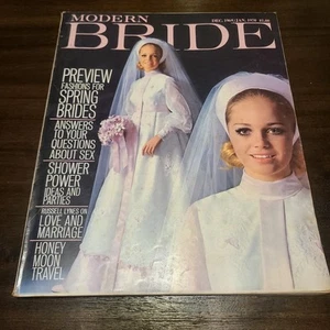 Vintage Modern Bride Magazine Dec 1969 Jan 1970 Bridal Wedding - Picture 1 of 4