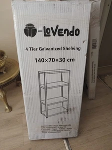 Stahlregal verzinkt 4 Ebenen - 150 kg pro Tablett - Garagenablage,... - Bild 1 von 7