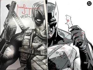 🗯️DEADPOOL 🎯WOLVERINE #9 - 🦇 BATMAN🦇 #1 SECRET B&W DROP NYCC 2025 SIGNED - Picture 1 of 3