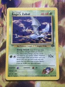 Pokemon Gym Challenge Koga's Zubat 83/132 Common - Bild 1 von 2