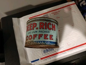 Deep Rich Coffee W.M.S. Scull co. Dayton, OH tin Can - Bild 1 von 7