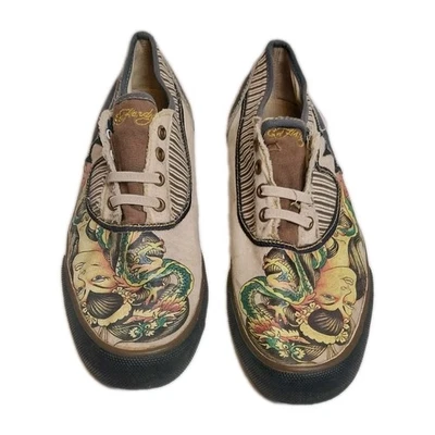 Tênis feminino Ed Hardy sem lacre multicolorido TAMANHO 7 - Imagem 1 de 4