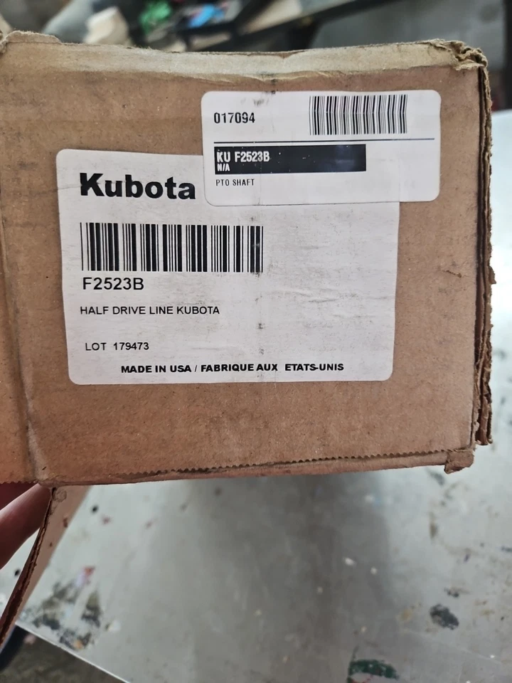 Kubota F2523b Pto Shaft Assembly New Old Stock Fast Shipping - Image 1 of 4