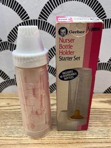 1984 Gerber Nurser bottle holder starter set 5 pieces w/10 disposable Inserts - Picture 1 of 4