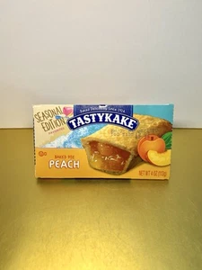 šµ New Seasonal Tastykake Baked PEACH Fruit Pie Pastries Small 4oz (2-Pack) - Picture 1 of 2