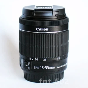 Canon EF-S 18-55mm F/3.5-5.6 IS STM Lens,  Black [Mint] - Picture 1 of 8