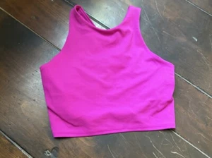 ATHLETA Conscious Crop Pink Sports Bra Athletic Women’s Size XS - Picture 1 of 6