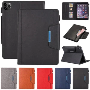 Leather Wallet Flip Smart Case For iPad 5/6/7/8/9/10th Air 5/4 Mini Pro 11/12.9 - Picture 1 of 65