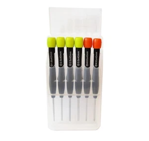 6pc High Precision Screwdriver Set 130mm Full Length Ph00,000; Flat1.6,2.0,2.5,3 - Picture 1 of 4