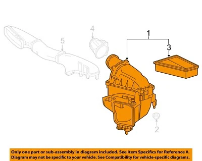 Conjunto de filtro de aire usado se adapta a: Mercedes-Benz Mercedes clase gla 156 2018 tipo G Foto 1 de 4