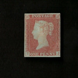 Great Britain 1841 Sc# 3 Stamp, Touched LR, Other Margin Ample, OG, - Picture 1 of 2