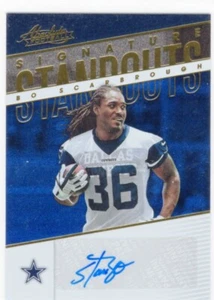 2018 Absolute Bo Scarbrough Signature Standouts Autographed Rookie Card - Imagen 1 de 1