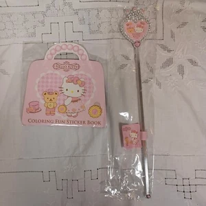 Hello Kitty German Princess Wand & Reusable Sticker Book Set Magic Tippy Bear - Picture 1 of 9