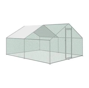 POULAILLER D'EXTERIEUR 3x4x2m, ENCLOS GRILLAGE POUR POULES, VOLAILLE, STRUCTU... - Photo 1/3
