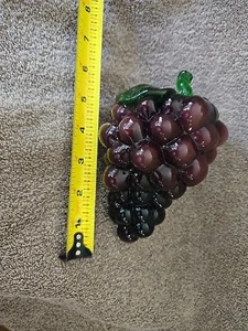 Murano Style Art Blown Glass Fruit GRAPES - Picture 1 of 5