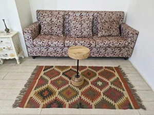 Rugmoda Bohemian Handmade Jute Rug | Rustic Farmhouse Decor | 3x5 ft Durry - Picture 1 of 5