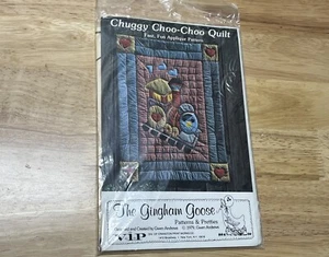 GINGHAM GOOSE CRAFTS Baby Crib Quilt Appliqué Pattern CHUGGY CHOO-CHOO 45" x 60" - Picture 1 of 2