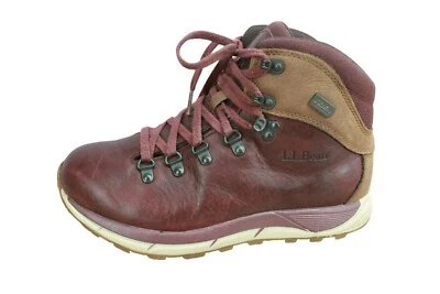 Botas de Senderismo LL Bean Alpine Para Mujer Cuero Borgoña Impermeables Aisladas 9.5 M Foto 1 de 4