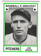 Joe Wood 1982 TCMA Greatest Sluggers Card #40 Green Boarders